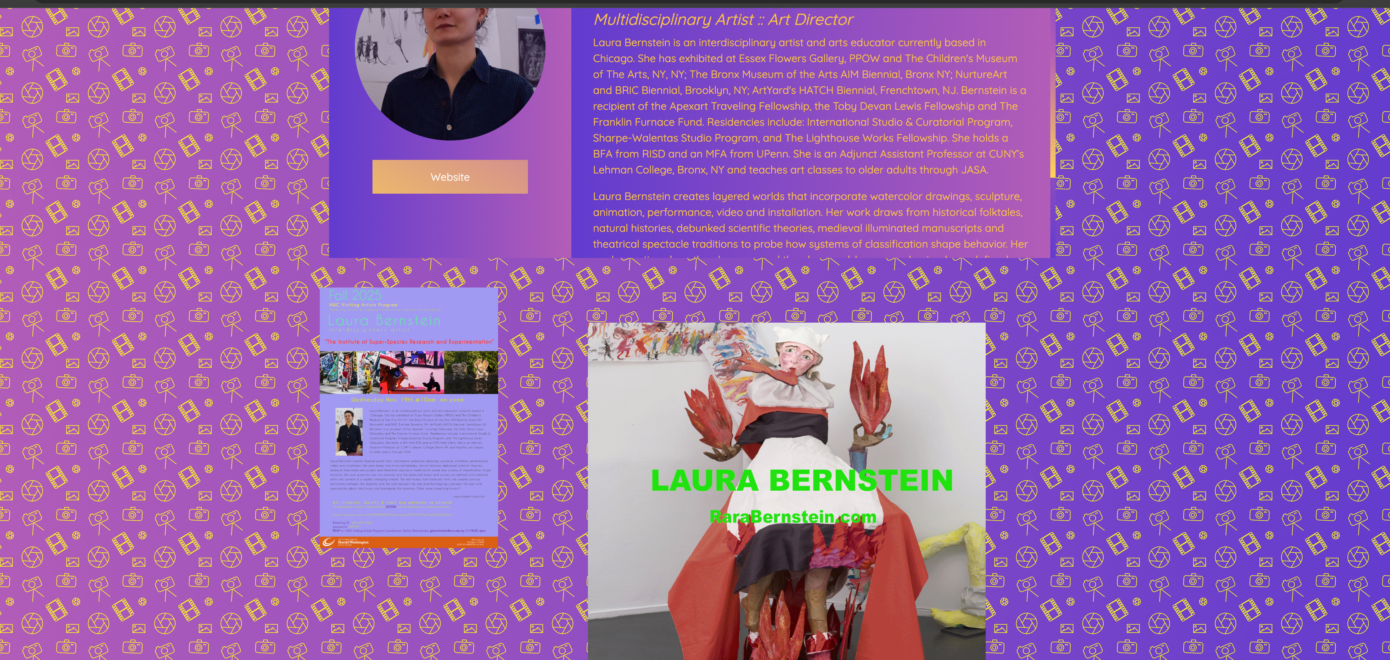 Visiting Artist Program Website