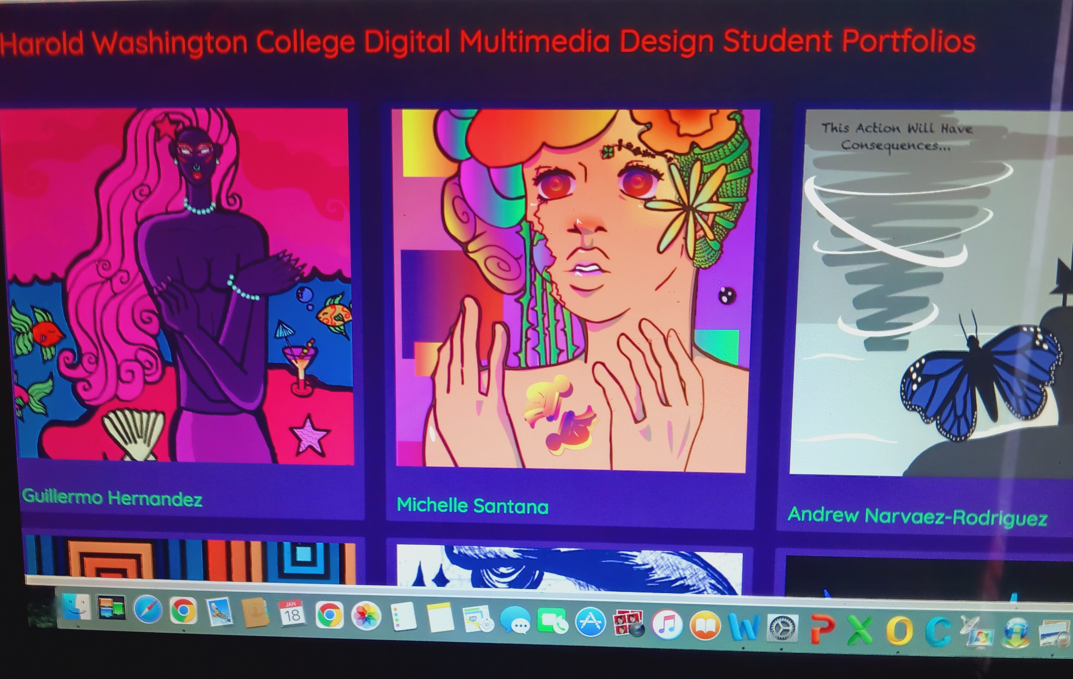 Portfolio Seminar Screenshot